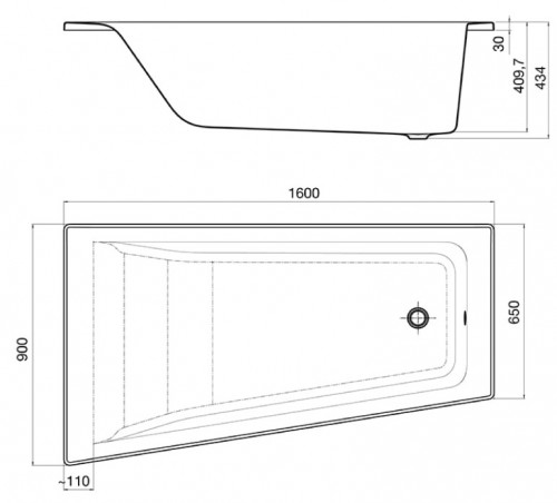 Roca Easy 160x90 A248410000