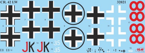 ICM CR. 42 LW with German Pilots (1:32)
