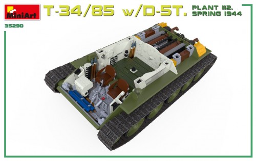 MiniArt T-34/85 w/d-5t. Plant 112. Spring 1944. Interior Kit