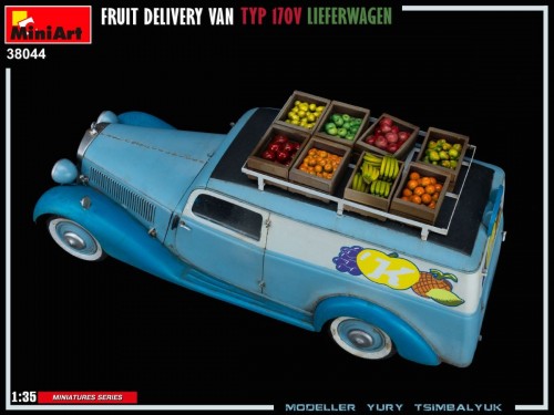 MiniArt Fruit Delivery Van Typ 170v Lieferwagen (1:35)