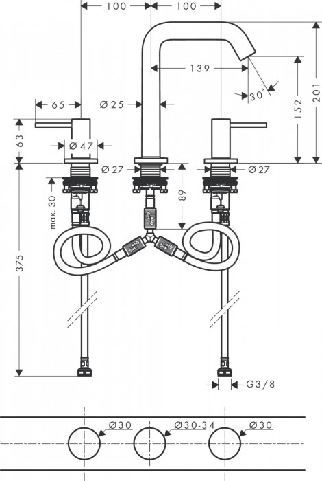 Hansgrohe Tecturis S 73330000