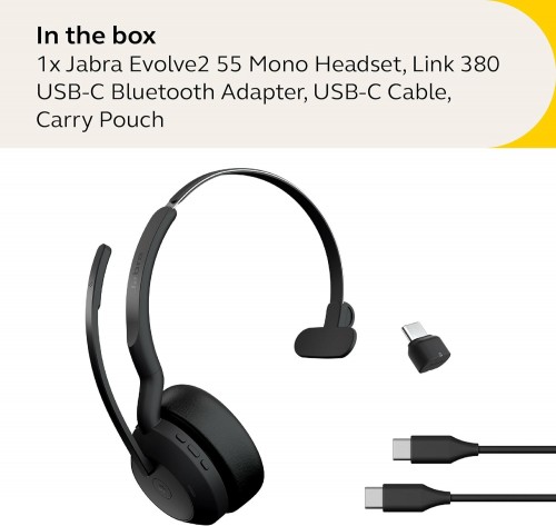 Jabra Evolve2 55 Link380c MS Mono