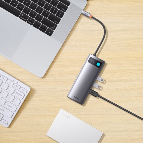 BASEUS Metal Gleam Multifunctional 6-in-1 USB-C to 3xUSB-A/U