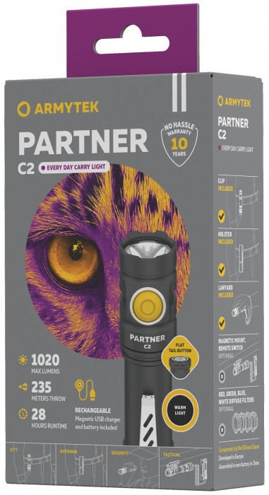 ArmyTek Partner C2 Magnet USB Warm