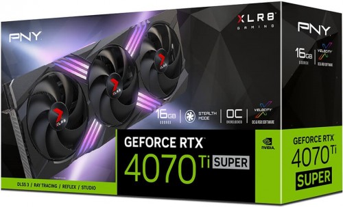 PNY GeForce RTX 4070 Ti SUPER 16GB OC XLR8 ARGB TF VERTO