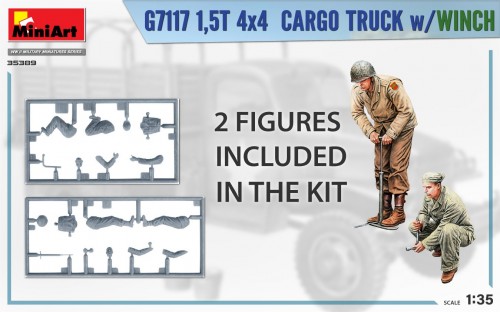 MiniArt G7117 1.5t 4x4 Cargo Truck w/Winch (1:35)