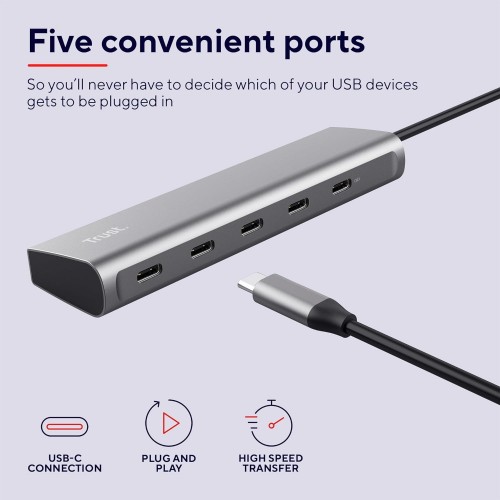 Trust Halyx 5-Port USB-C Hub