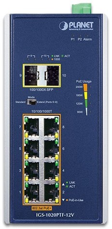 PLANET IGS-1020PTF-12V