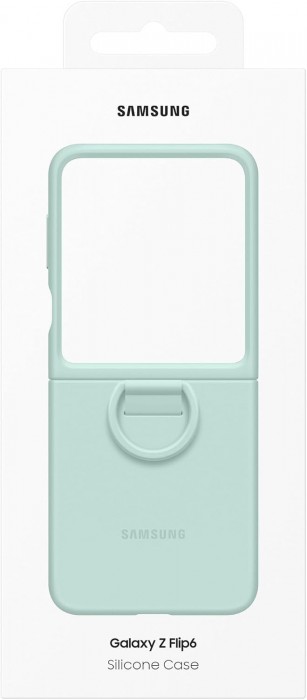 Samsung Silicone Cover with Ring for Galaxy Z Flip6