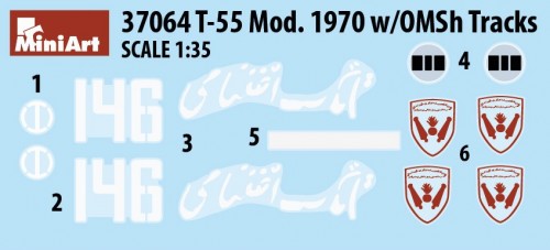 MiniArt T-55 Mod 1970 with OMSh Tracks (1:35)