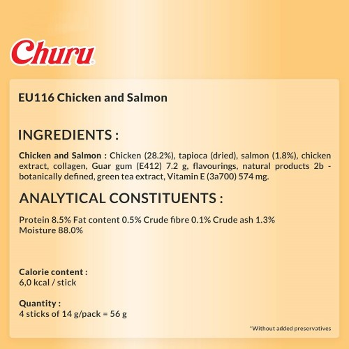 INABA Churu Chicken/Salmon 56 g