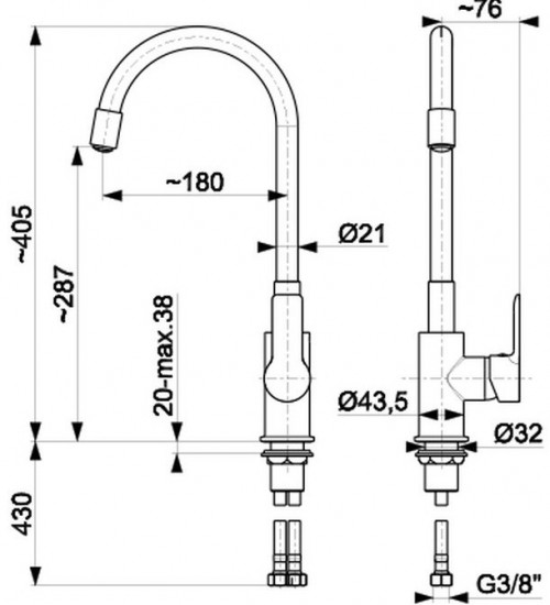 Armatura Rumba 6553-915-00