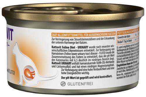 Kattovit Urinary Canned with Veal 85 g