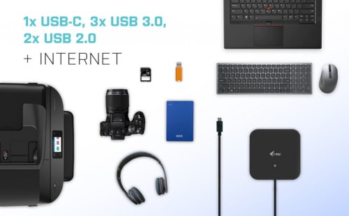 i-Tec USB-C HDMI DP Docking Station with Power Delivery 100