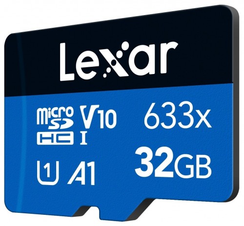 Lexar High-Performance 633x microSDXC 32GB + SD adapter