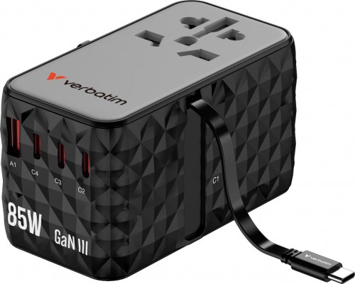 Verbatim Charge n Travel Adapter Diamond 85W
