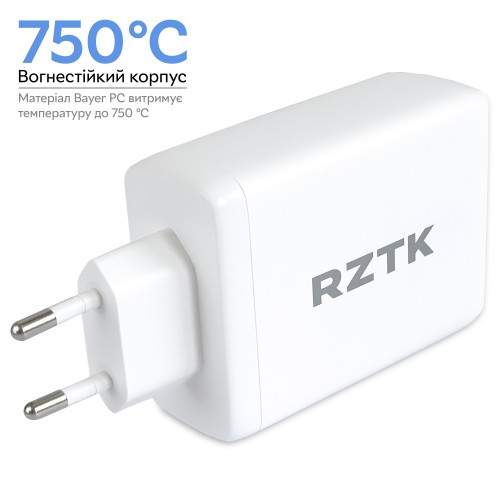 RZTK GaN2 100W USB-A + 2xUSB-C