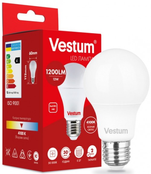 Vestum A60 12W 4100K E27
