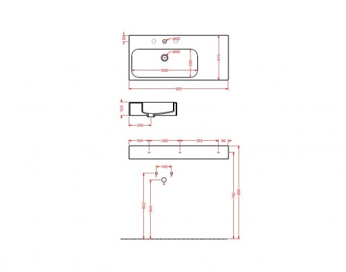 Чертеж с размерами