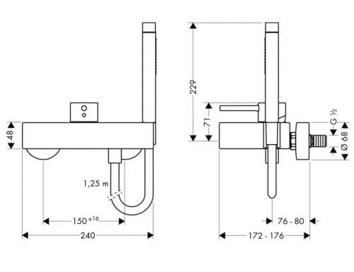 Чертеж с размерами