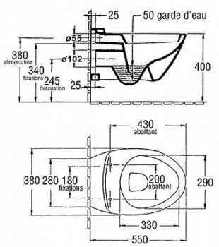 Jacob Delafon Presquile E4440