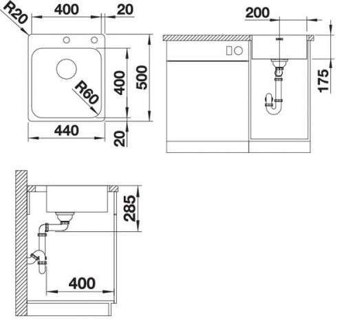 Blanco Supra 400-IF/A