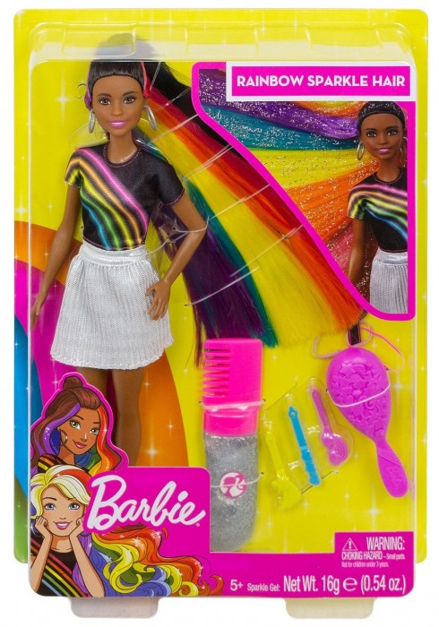 Barbie Rainbow Sparkle Hair FXN97