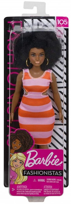 Barbie Fashionistas Curvy with Black Hair FXL45