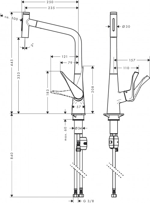 Hansgrohe Metris Select 73820000