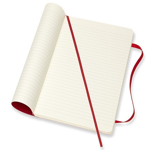 Moleskine Ruled Notebook Large Soft Red