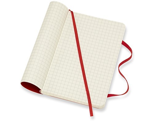 Moleskine Squared Notebook Pocket Soft Red