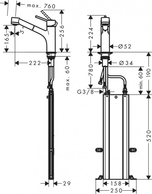 Hansgrohe Talis M52 73869000