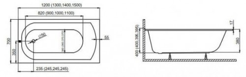 Polimat Classic Slim 150x70 00286