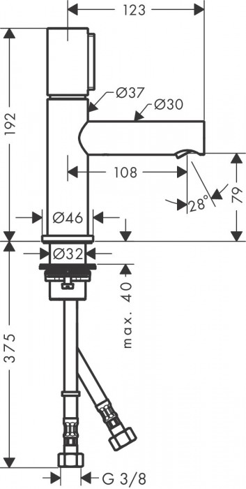 Axor Uno 45015000