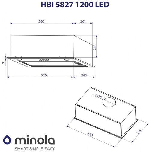 Minola HBI 5827 I 1200 LED