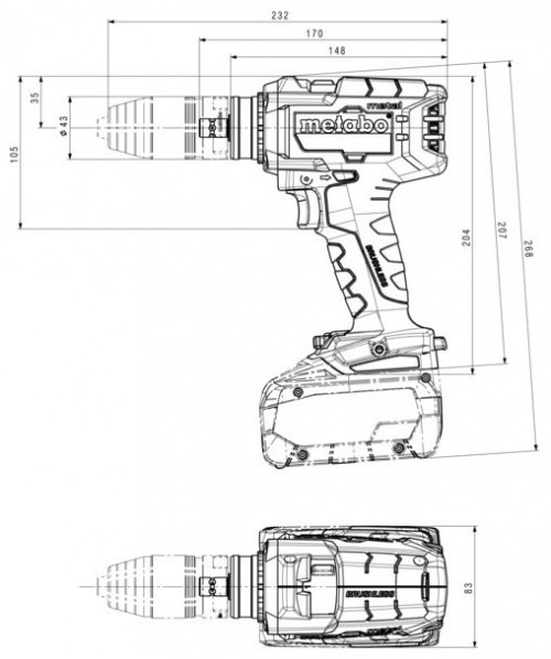 Metabo BS 18 LTX-3 BL Q I Metal