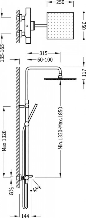 Tres Thermostatic 20531201