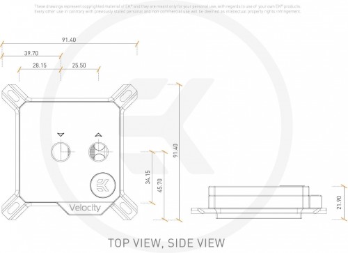 EKWB EK-Quantum Velocity - Nickel + Plexi