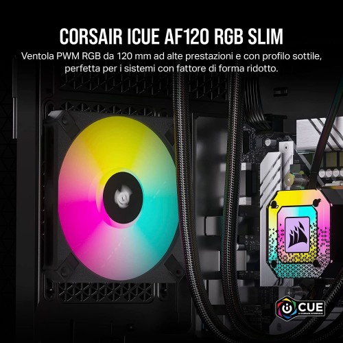 Corsair iCUE AF120 RGB SLIM Black Single Pack