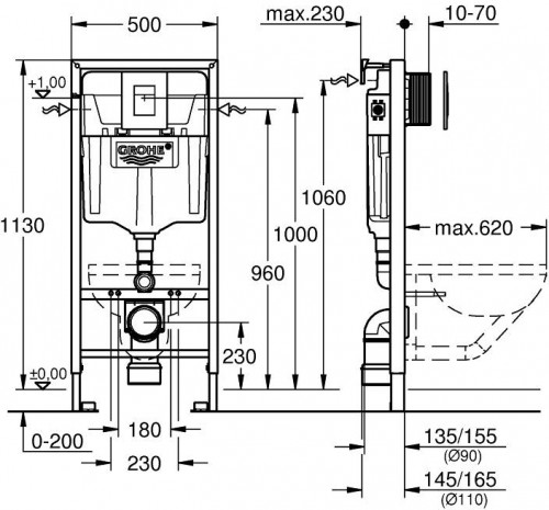 Grohe Rapid SL 38772001 WC