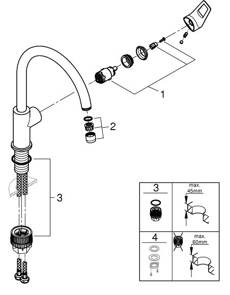 Grohe BauLoop 123225KE