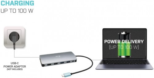i-Tec USB-C Metal Nano 3x Display Docking Station + Power De