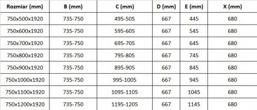 Mexen Pretoria 75x70 852-075-070-01-00