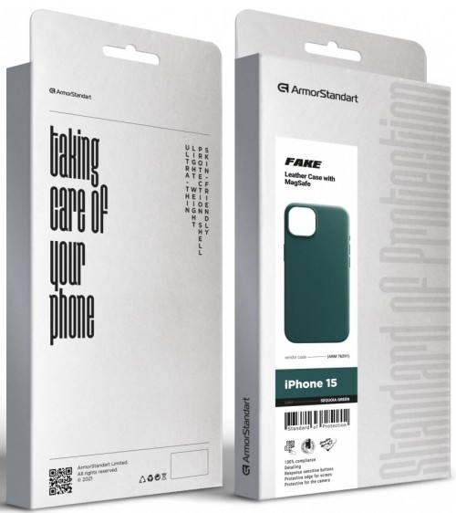 ArmorStandart Fake Leather Case for iPhone 15