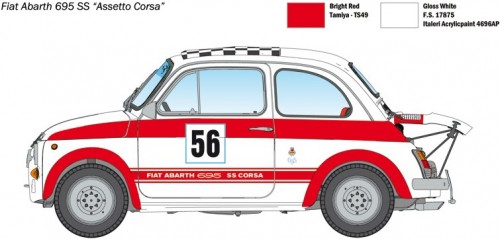 ITALERI FIAT Abarth 695SS/Assetto Corsa (1:12)