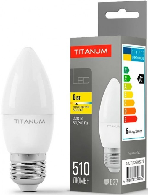 TITANUM C37 6W 3000K E27