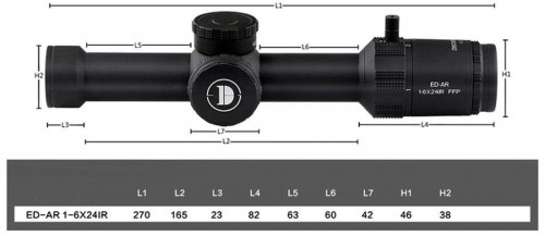 Discovery ED-AR 1-6x24 IR FFP