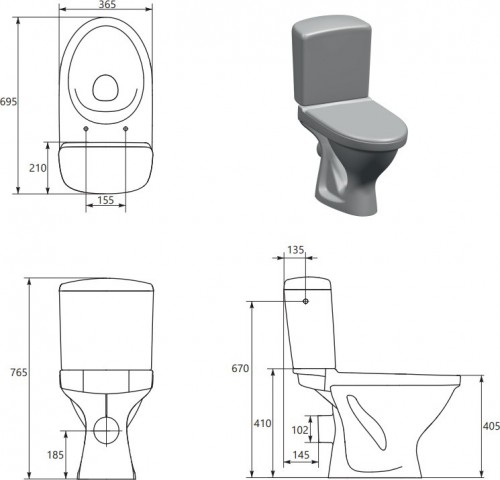 Cersanit Eko K44-013