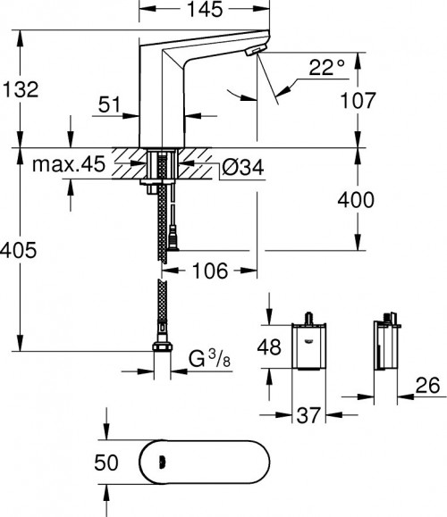 Grohe Eurosmart Cosmopolitan E 36330002