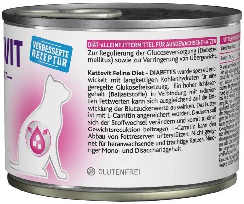 Kattovit Diabetes Canned with Chicken 185 g